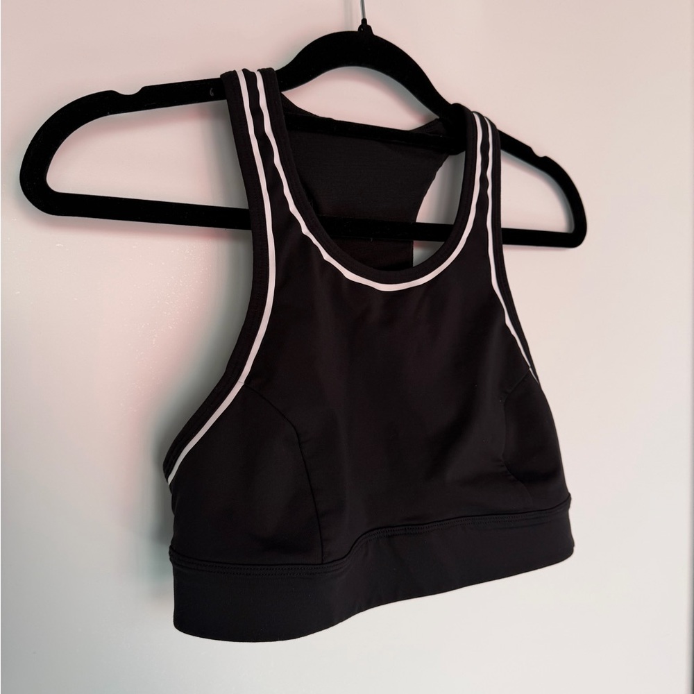 lululemon Black High-Neck Racerback Sports Bra - Picture 2 of 9